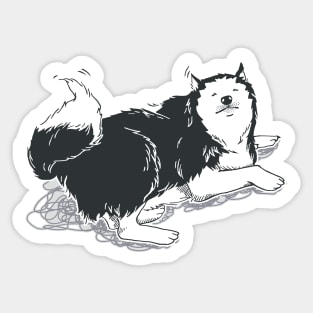 Don't wanna go home-Husky Sticker